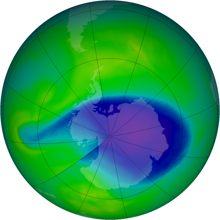 Ozone Map 2007-10-30
